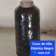 Cono de Hilo Elástico Negro para poner extensiones - Img 56364269