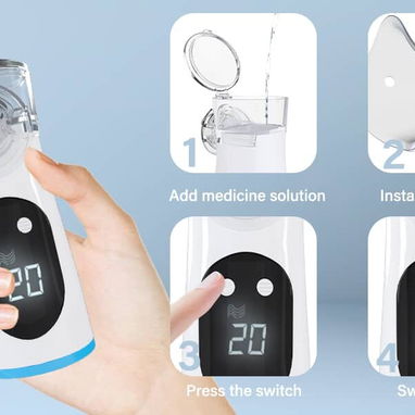 Nebulizador portátil inalámbrico para toda la familia.  50 USD - 6/9