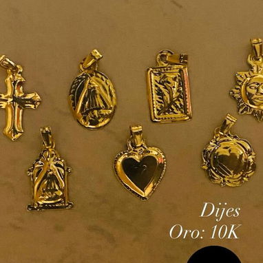 ARETES, PULSOS, DORMILONAS, ESCLAVAS,CADENAS Y DIJES DE ORO 10K CRIOLLO Y CIFRADO - Img 124036275