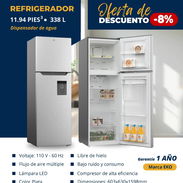 REFRIGERADOR 11.94 pies³ / 338L Marca EKO, Con Dispensador (ko) - Img 53373061