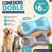 Comederos dobles de plásticos - Img 55179270