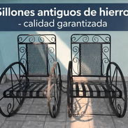 Sillones antiguos de hierro. - Img 55766631