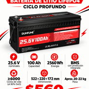 Batería de litio PO4 nueva en caja - Img 58294140