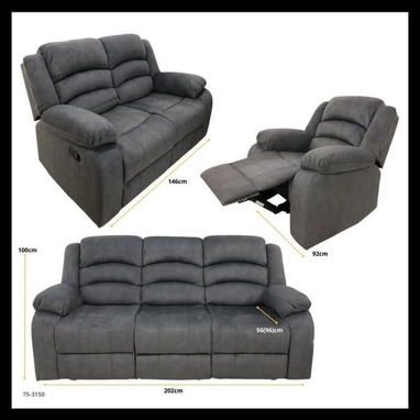 Juego  de sala 3 2 1  reclinable - Img 122007184