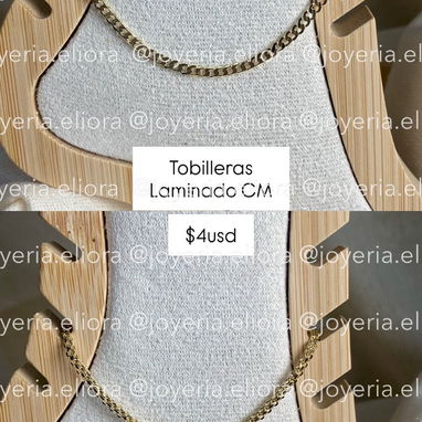 Somos joyeria.eliora Tobilleras laminadas - 3/4