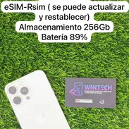 iPhone 15 Pro Max blanco Versión Esim-Rsim bat89%. W - Img 55980664