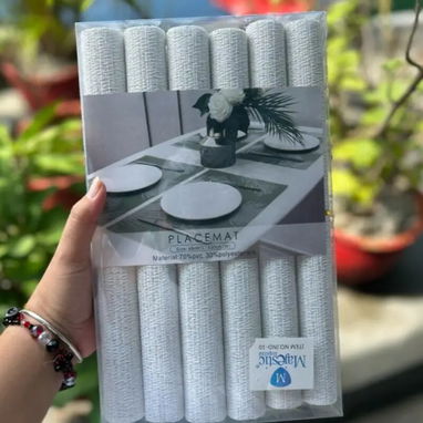 Set de doylet para 6 comensales con portavasos🌸* (Sa) - Img 121341240