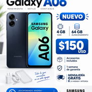 🆕📦 SAMSUNG A06 🆕📦 NUEVO 🆕📦 Cargador + Cable + Forro + Mica  🍀64 GB de Almacenamiento 🍀4 GB de RAM 🍀 - Img 57505808