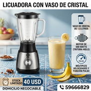 Licuadora EKO con vaso de cristal - Img 56659365