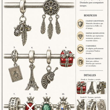 Charms copia 1x1 plata 925 Pandora SPARKLE✨ - Img 123765150