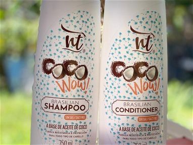 Shampoo y Acondicionador de coco (Sin Sal) 750 ML - Img main-image