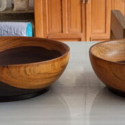 Platos y vasitos de brindis de madera, juego por 3USD - Img 45429480