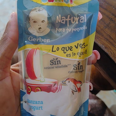 *Papilla Gerber Junior en  3usd* Parecido a la compota Sabores disponibles: 🍑Durazno  🍐Pera  🥭Mango 🍌Pera ,plátano y - 2/2