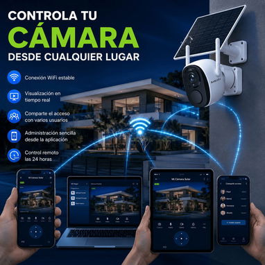 Cámara de seguridad Solar Wifi de un lente 3 Mpx - Img 126827662