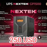 DISPONIBLE... BACKUP NEXTEK 1500VA / 900w DOBLE BATERÍA - Img 55354234