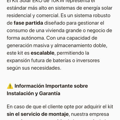 Kit solar 10 KV sin transporte ni montaje - Img 123420327