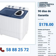 LAVADORA SEMIAUTOMÁTICA ENERLIFE 7KG VPT-0217 - Img 55992561
