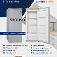 Nevera vertical 8.5 pies con protector de voltaje y puerta reversible - Img 52515730