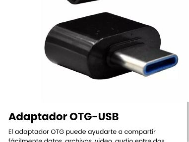 Adaptador OTG-USB. Adaptador usb tipo C macho a usb nuevo - Img main-image-45832174