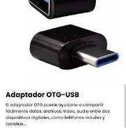 Adaptador OTG-USB. Adaptador usb tipo C macho a usb nuevo - Img 45832174