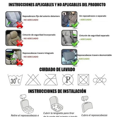Forro de asiento para auto universal - Img 116903389