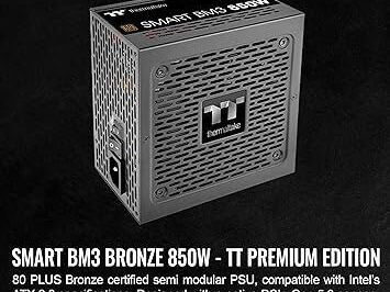 Fuente Thermaltake Smart BM3 850W 80Plus Bronze ATX 3.0 y PCIE 5.0 Ready alimentación semimodular; 🎙52669205 - Img 70711654