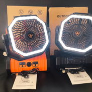 Ventilador Inalámbrico con luces led y una duracion de 25 a 72 horas perfecto para apagones - Img 54972989