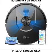 Tikom Combo robot de aspiradora y trapeador, aspiradora robótica automática de 6000 Pa, ENTREGA DE FACTURA, VARIEDAD - Img 56882032