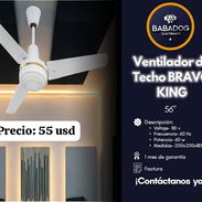 Ventilador de Techo Bravo King 56" (Nuevo / 110V / Factura y Garantía) + Envío incluido!! - Img 55088934