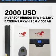 KIT INVERSOR HÌBRIDO 3 kW 110/220V Y BATERIA - Img 54800243