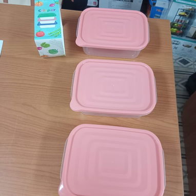 58296067  🥣 SET DE 3 RECIPIENTES HERMÉTICOS 💰 Precio: $6 USD - 2/4