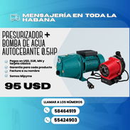 🔥 PRESURIZADOR + BOMBA DE AGUA AUTOCEBANTE BRAS-JET370 0.5HP🔥  💲 PRECIO ESPECIAL: 95 USD - Img 55901063