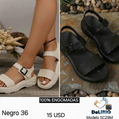 Sandalias engomadas para damas - 8/9