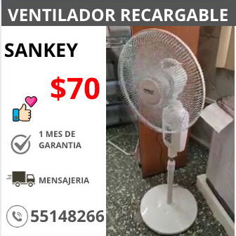 💙🌬️ VENTILADOR RECARGABLE SANKEY FN-17BAT10 —68 - Img 101333965