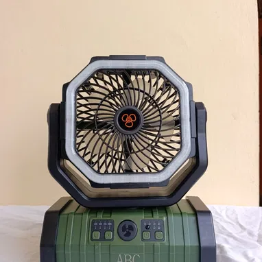 Ventilador recargable con lampara LED Modelo F6 marca ABC alta durabilidad de la carga nuevos ! - Img 113486171