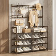 Organizador de zapatos y carteras doble de 4 pisos (dh) - Img 56588122