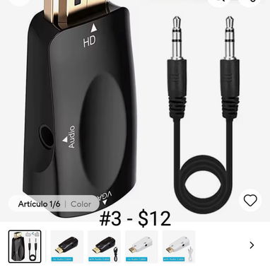 Se venden variedad de cables y adaptadores HDMI, display port, VGA - Img 121018469
