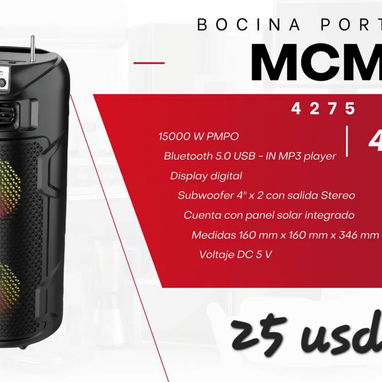 Bocinas con micrófono - Img 118652995