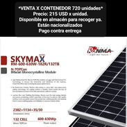 Paneles solares, venta por contenedor que trae 720 unidades. Ya están en el almacén listos para vender. - Img 57192523