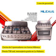 Cocina con horno de 5 quemadores Milexus - Img 45493265
