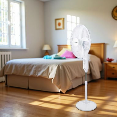 Ventilador Recargable con Panel Solar. Marca Alemana. Tiempo de duración de 10 a 12 horas.. - Img 118595152