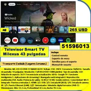 (QB-927) Televisor Smart TV Milexus 43 pulgadas...(265 USD-)...51596013..Tpte lugares cercanos - Img 57712962