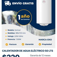 🚿 Calentador de agua eléctrico EKO 50 litros | Garantía y mensajería gratis 🚚 - Img 58209606