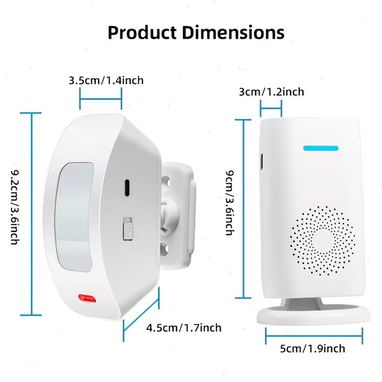 KERUI Timbre Inalámbrico Con Sensor Infrarrojo De Movimiento 🔔T$50 - 3/3