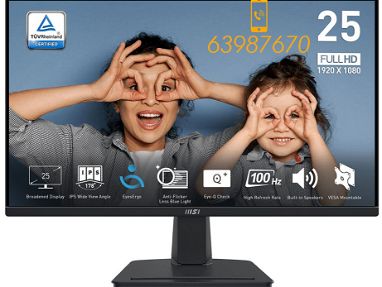 Monitores MSI de varios tamaños (22" | 25" | 27") Full HD, 100Hz, 1ms NUEVOS en caja - Img 70759196