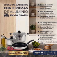 Juego de Calderos de Aluminio marca EÒN ✅ - Img 56841610