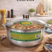Cazuela de aluminio con tapa 🍲🔥 - Img 55229134