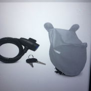 Candado de cable con llave y capa de moto x 25 usd - Img 57113284
