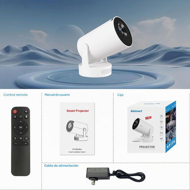 PROYECTOR INTELIGENTE AKIMART HY300 ULTRA. 300 ANSI. TREMENDA CALIDAD DE IMAGEN. NUEVOS EN CAJA A ESTRENAR@@52437713 - 2/7