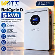 Batería de Litio WattCycle 🔋 Tecnología LiFePO4 - Img 58082916